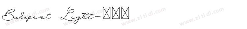 Budapest Light字体转换